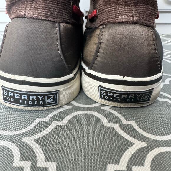 Sperry Boots Women’s Size 9 Brown Tall Plaid Lace Up Preppy Gorpcore Winter - Picture 11 of 13